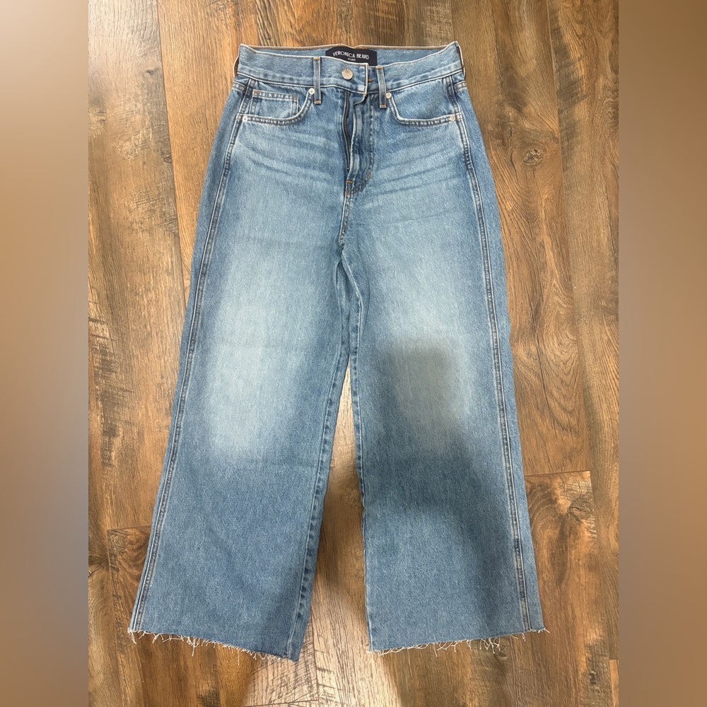 Veronica Beard Light Blue Flare Jeans